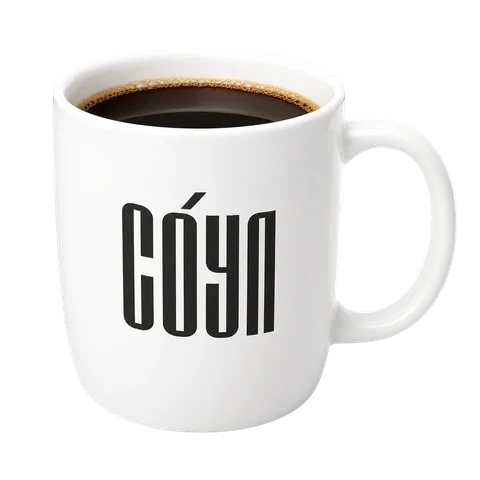 Большая белая кружка с логотипом «Соул»